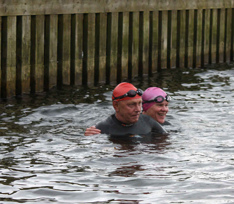 Great North Swim. Paddlers participate in the one mile open water swim after careful preparation and practice.