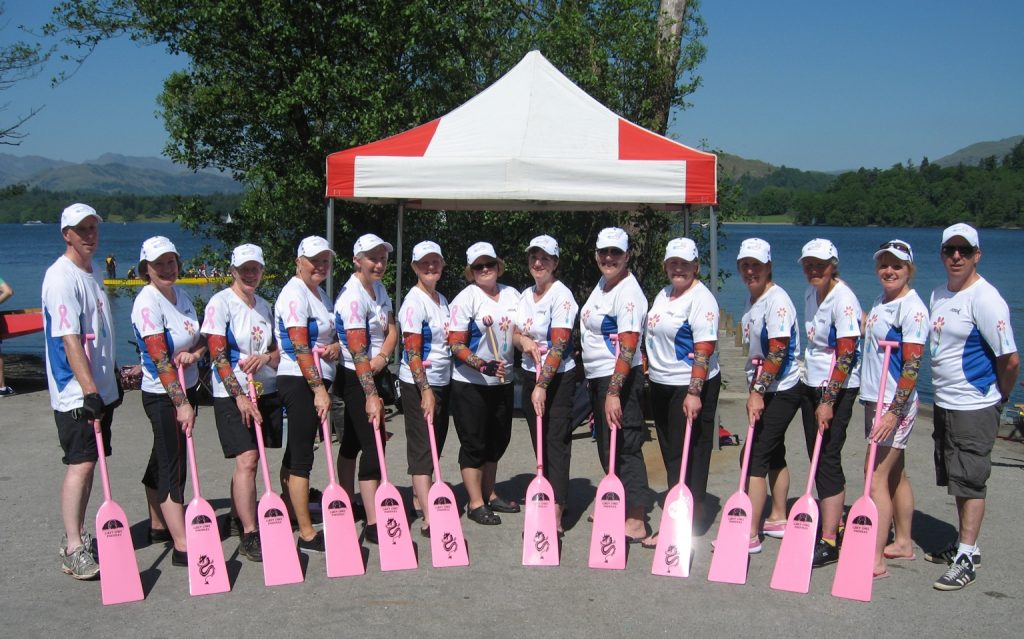 These are the paddling crew who will paddle our dragon boat in the Queen's Jubilee Pageant Flotilla.