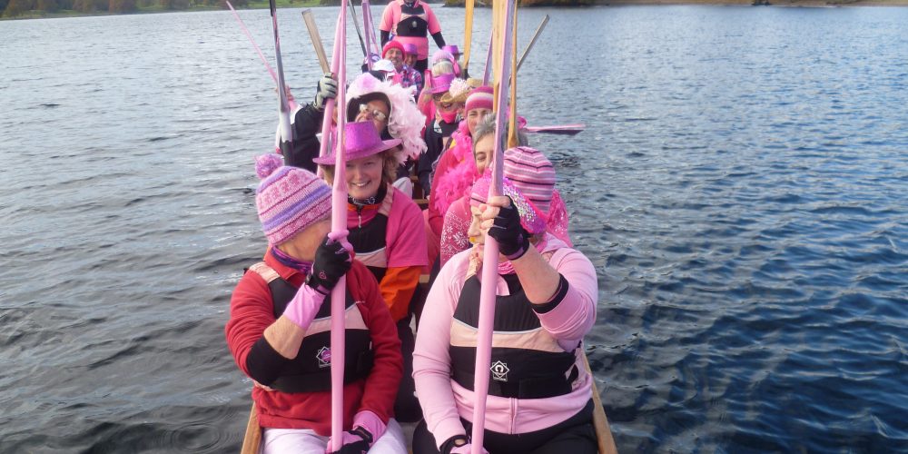 Paddle in pink salute breast cancer awareness in 2012.