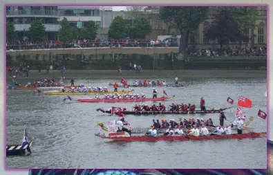 Our fellow dragon boat teams at the pageant.