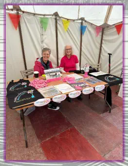 Our publicity stall at Fell Foot this year.