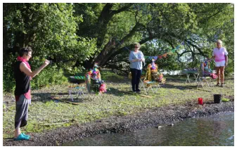Our socially distanced 'eye dotting' ceremony was live streamed to members during Covid restrictions in 2020.