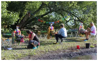 Our socially distanced 'eye dotting' ceremony was live streamed to members during Covid restrictions in 2020.