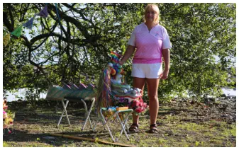 Our socially distanced 'eye dotting' ceremony was live streamed to members during Covid restrictions in 2020.