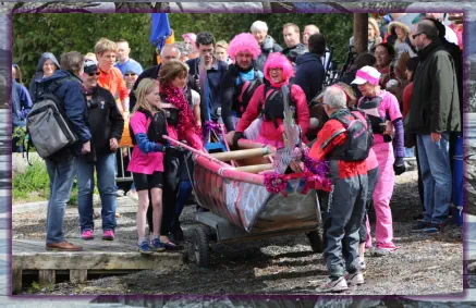 The joys and perils of building and then paddling a cardboard dragon boat.