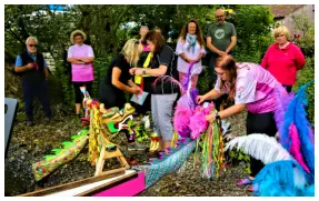 This year's 'dotting of the eyes' is very different to that in lockdown in 2020.