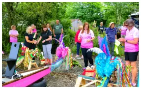 This year's 'dotting of the eyes' is very different to that in lockdown in 2020.