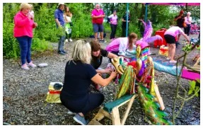 This year's 'dotting of the eyes' is very different to that in lockdown in 2020.