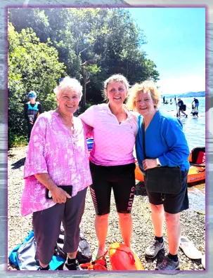 Lisa completed the Coniston 'End-to-End ' swim to raise money for the team.