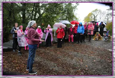 We 'Paddle in Pink ' every October to raise awareness of breast cancer.